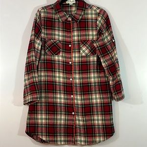 Simply Noelle,M, flannel night shirt